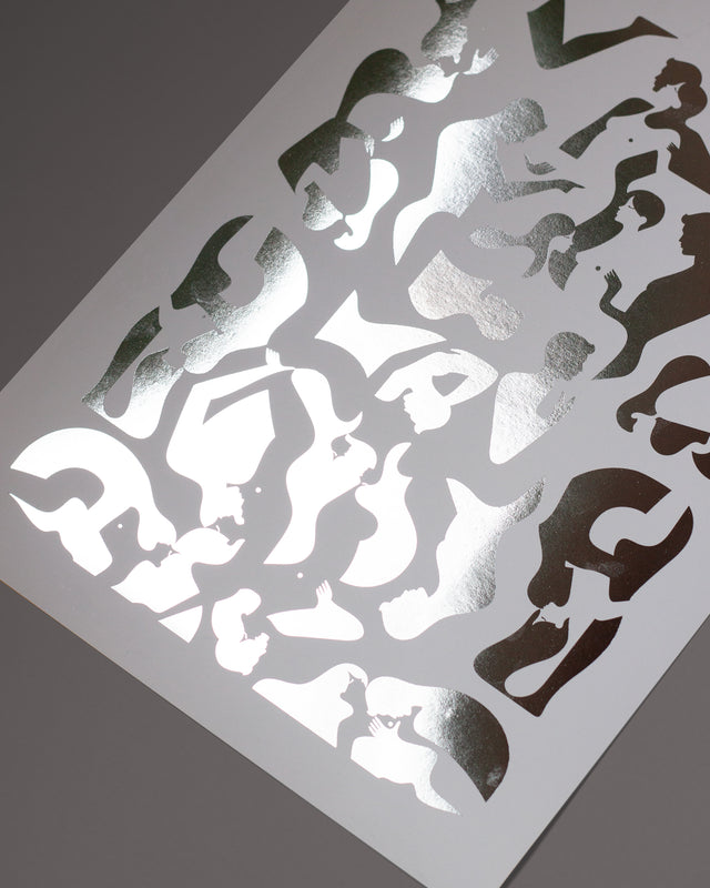 Orgy foiled print