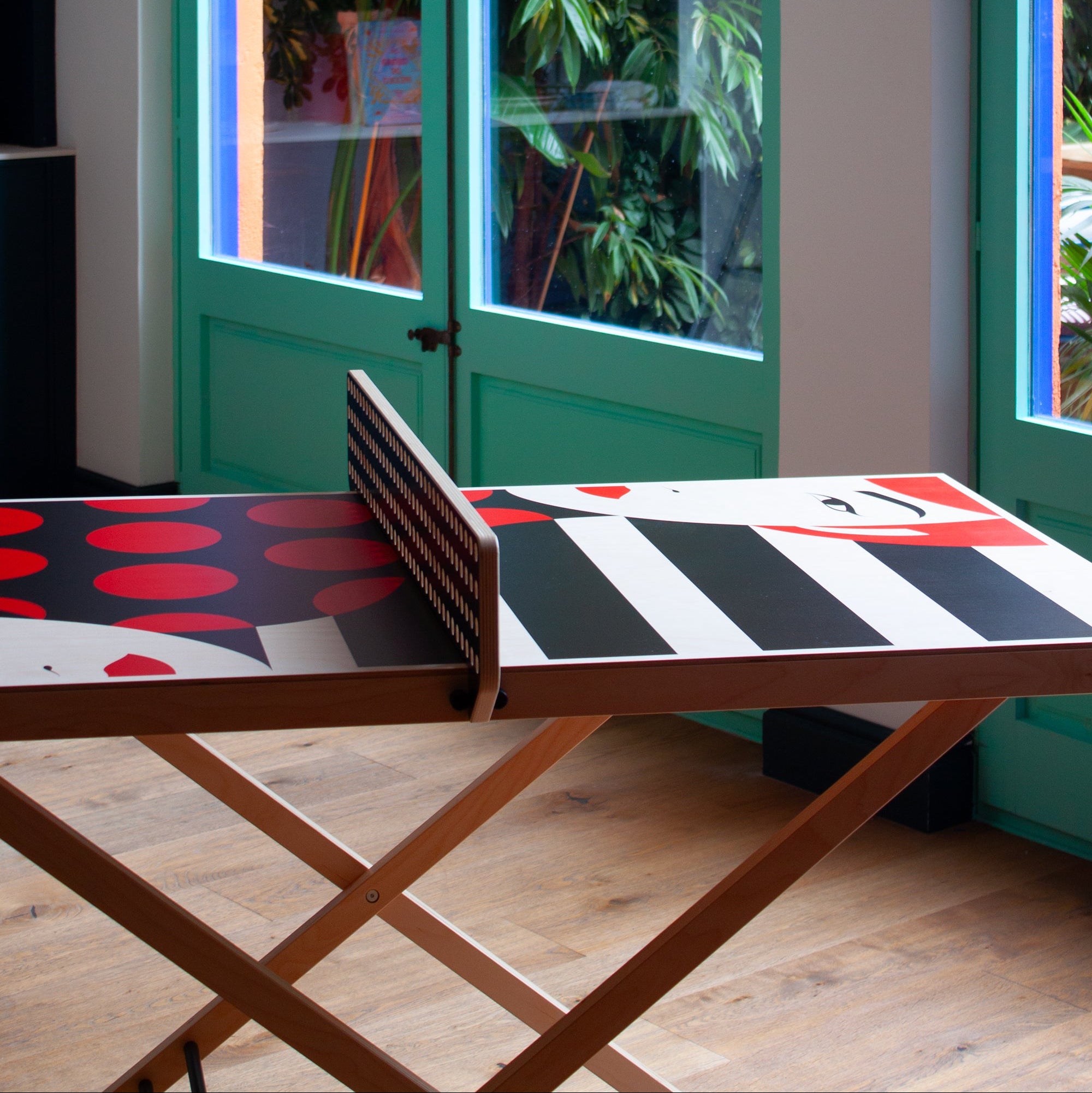 Official image for Malika Favre collaborates with Art of Ping Pong on Duo Art Table
